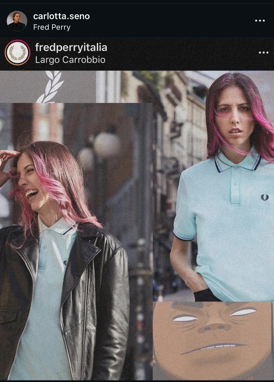 Post Instagram: collaborazione con Fred Perry Italia