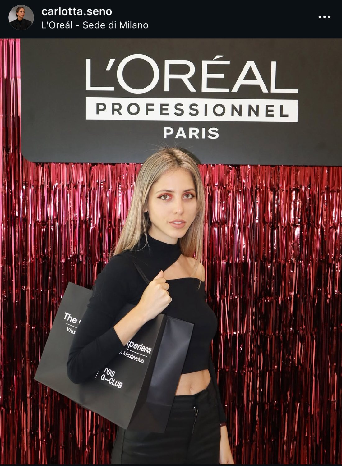 Post Instagram: L'Oréal Professionnel, sede di Milano, 2025