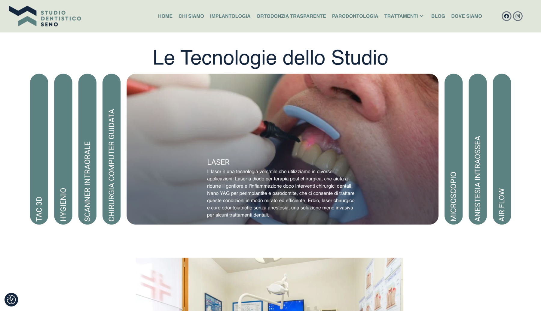 Sito precedente: pagina Le Tecnologie dello Studio